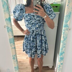 Abercrombie & Fitch Emerson Mini Puff Sleeve Dress